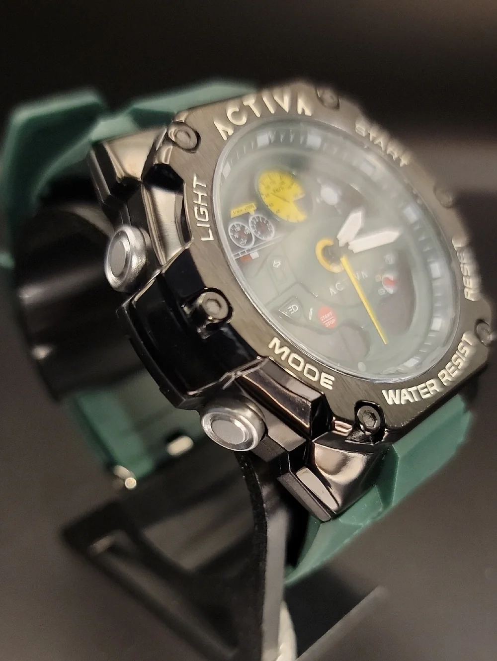 NWT ACW8092-002 Activa X Invicta Digital Multi Men's Watch - 55mm Green Silicone